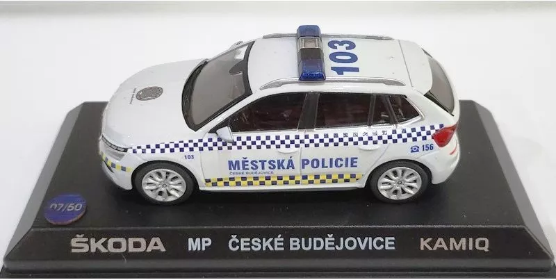 Škoda Kamiq Městská policie České Budějovice = Soukromá sbírka PRODEJ Seven model