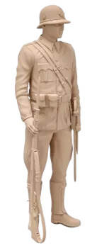 Strážmistr četnictva na hlídce s karabinou M.95