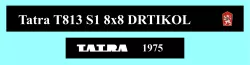TATRA T813 S1 8X8 DRTIKOL 1975
