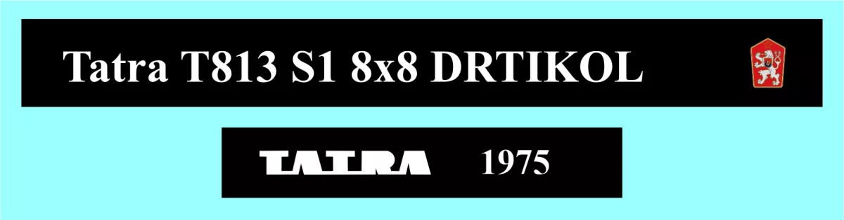 TATRA T813 S1 8X8 DRTIKOL 1975 Modely od Patrona