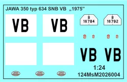 Jawa 350 typ 634 SNB VB  ČSSR
