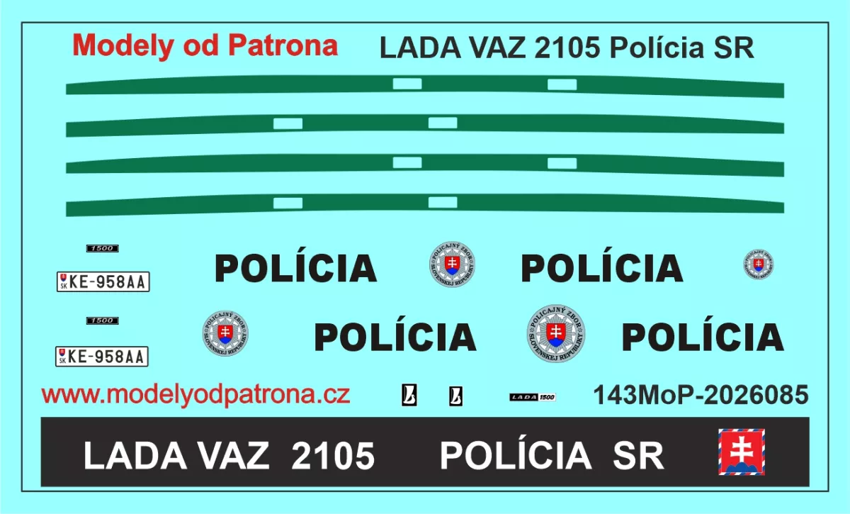 LADA VAZ 2105 Polícia SR Modely od Patrona