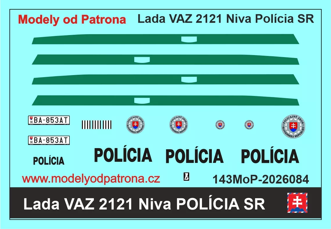 Lada VAZ 2121 Niva Polícia SR Modely od Patrona
