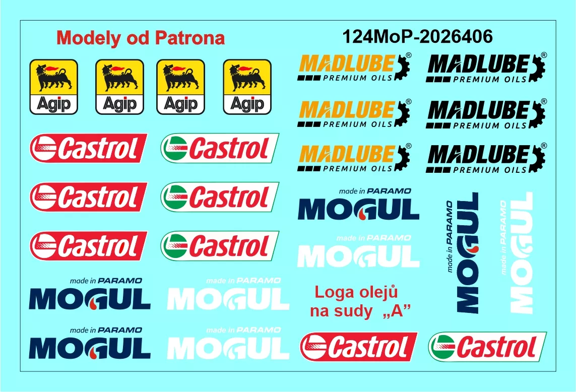 Loga olejů na sudy „A” MoP