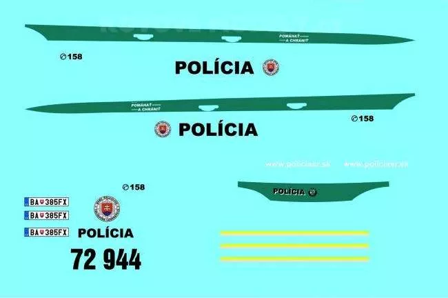 Škoda Superb kombi Polícia SR MoP