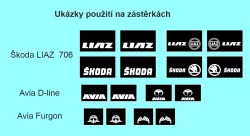 Zástěrky loga nákladní LIAZ / Škoda / Avia Modely od Patrona