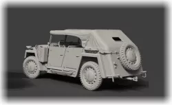 ŠKODA 1101 bojový Tudor s nataženou střechou F4M