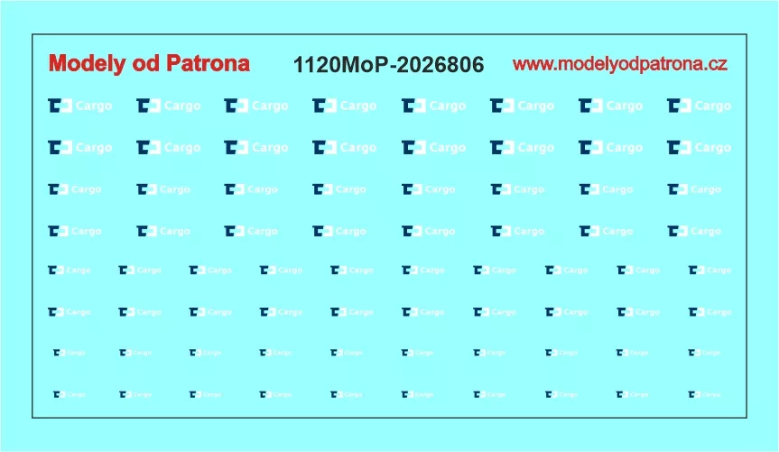 CARGO loga modrá / bílá Modely od Patrona