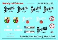 Rozvoz piva Prazdroj Škoda 706