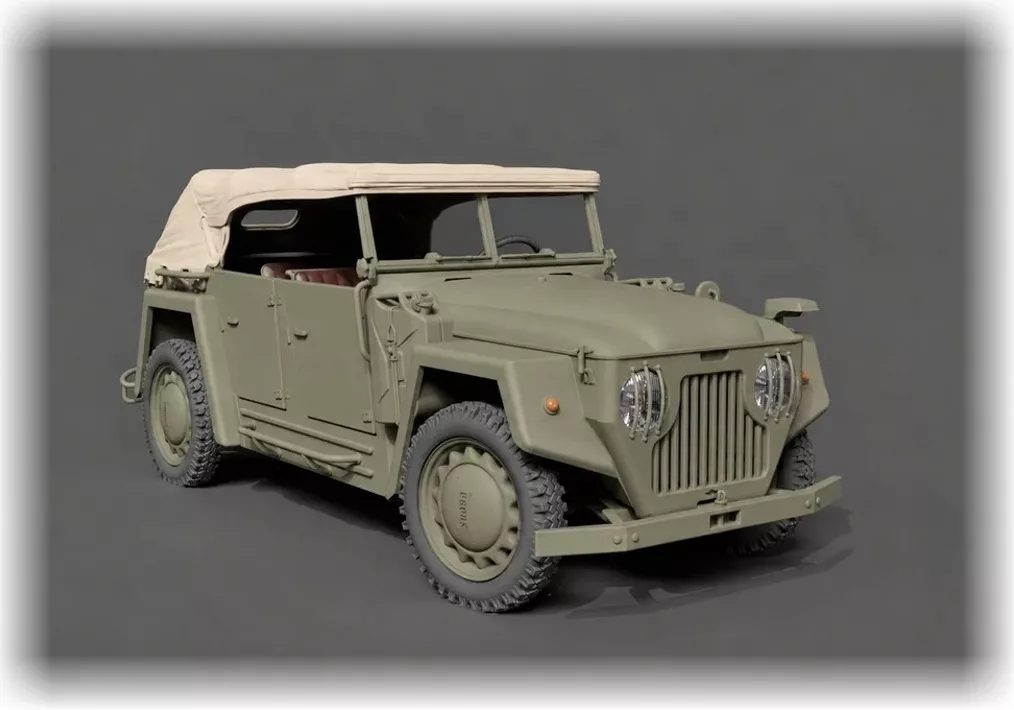 ŠKODA 1101 bojový Tudor s nataženou střechou F4M