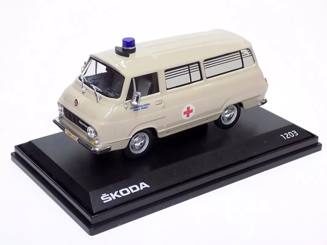 Škoda 1203 Sanitka - převozní psychiatrická léčebna Praha 6 - Bohnice Abrex