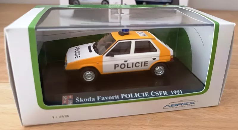 Škoda Favorit 136L Policie ČR = Soukromá sbírka PRODEJ Abrex