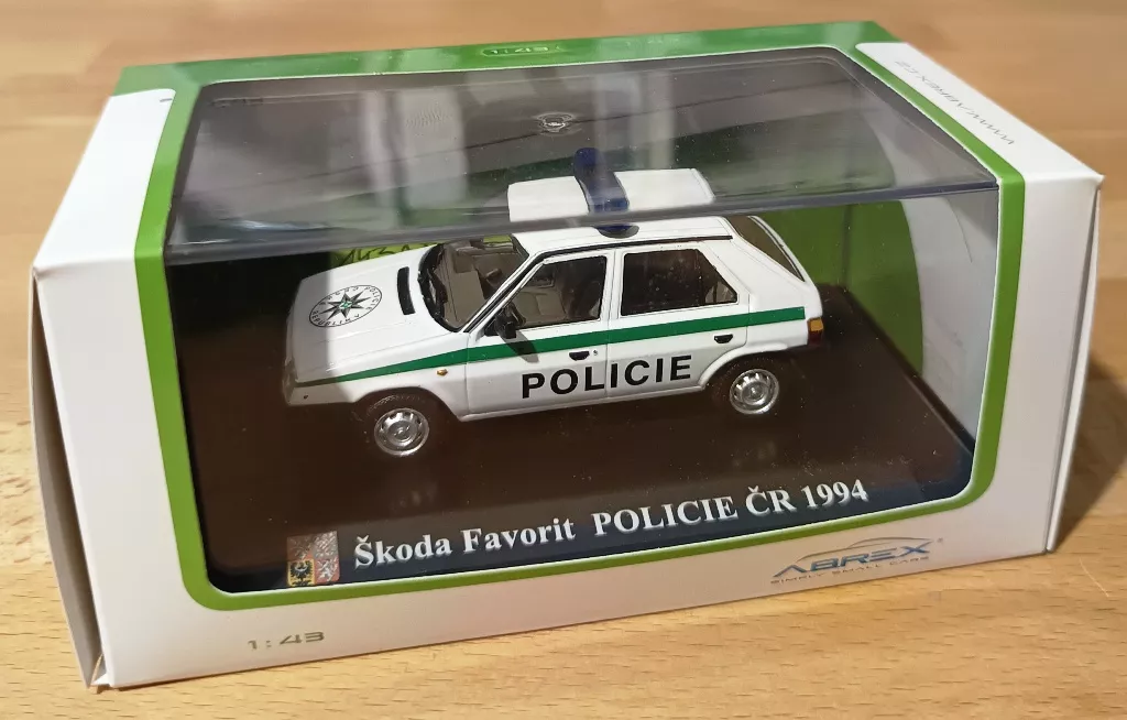 Škoda Favorit 136L Policie ČR = Soukromá sbírka PRODEJ Abrex