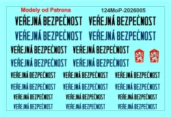 VEŘEJNÁ BEZPEČNOST nápisy