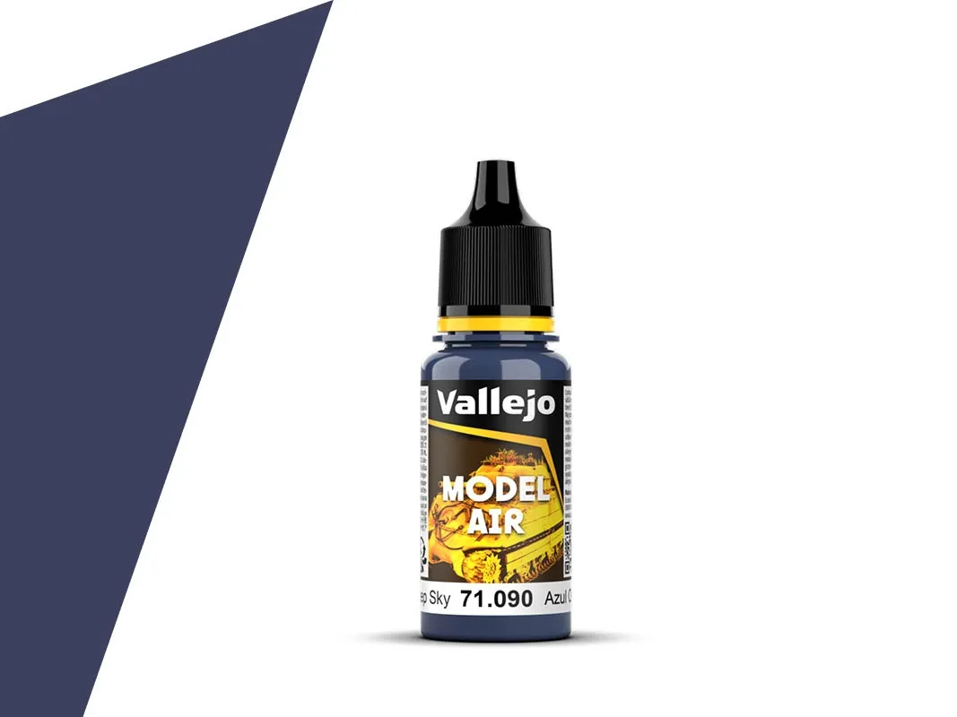 Barva Vallejo Model Air Deep Sky - Sytá nebeská modrá