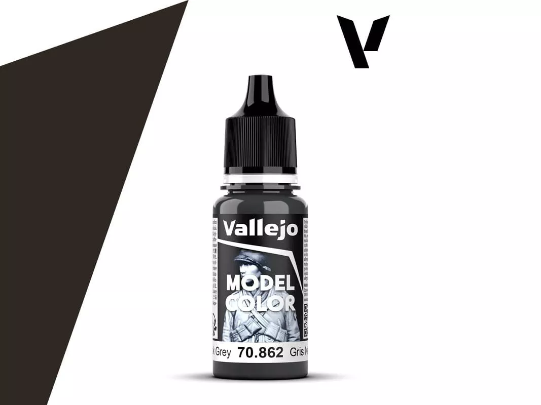Barva Vallejo Model Color Black Grey - Černošedá