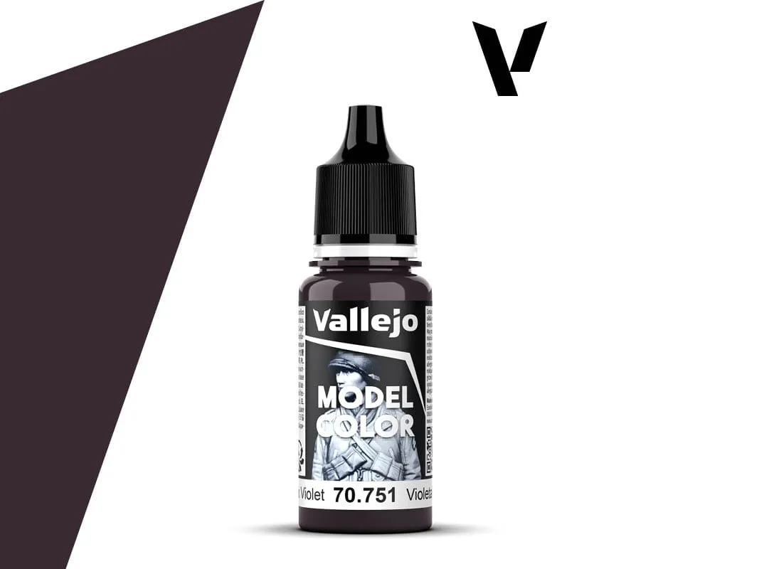Barva Vallejo Model Color Black Violet - Temná fialová s černým podtónem