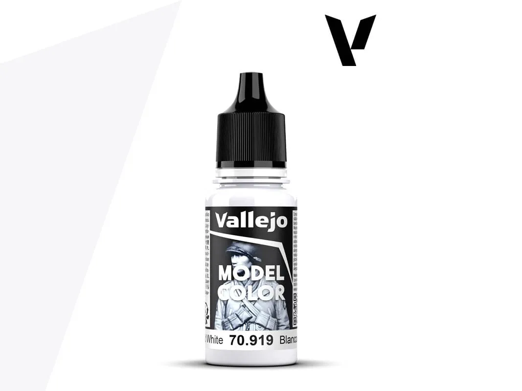 Barva Vallejo Model Color Cold White - Jasná studená bílá