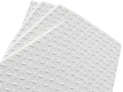 Slzičkový (rýhovaný) plechu 100 × 150 mm