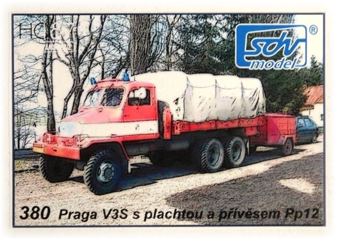 Praga V3S s přívěsem PPS12 Hasiči SDV