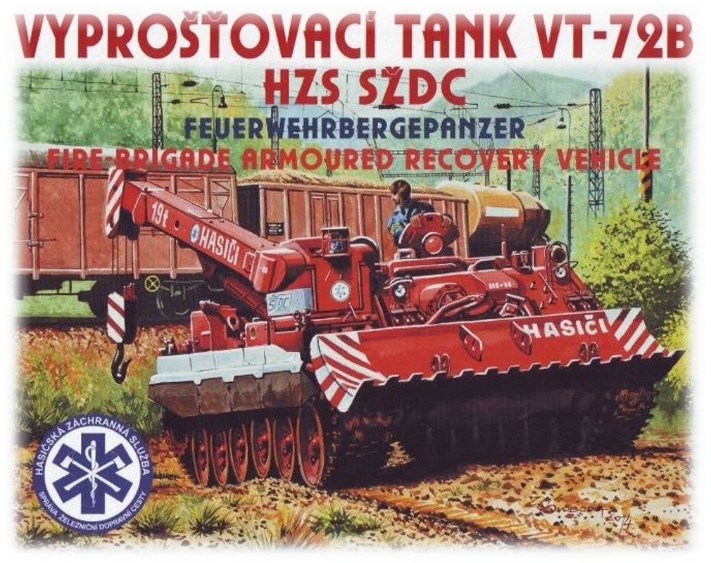 Vyprošťovací tank VT-72 HZS SŽDC SDV